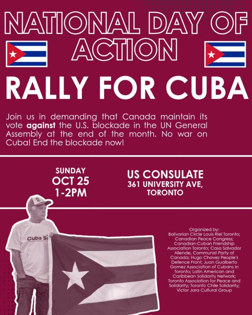 National Day of Action – Rally for Cuba