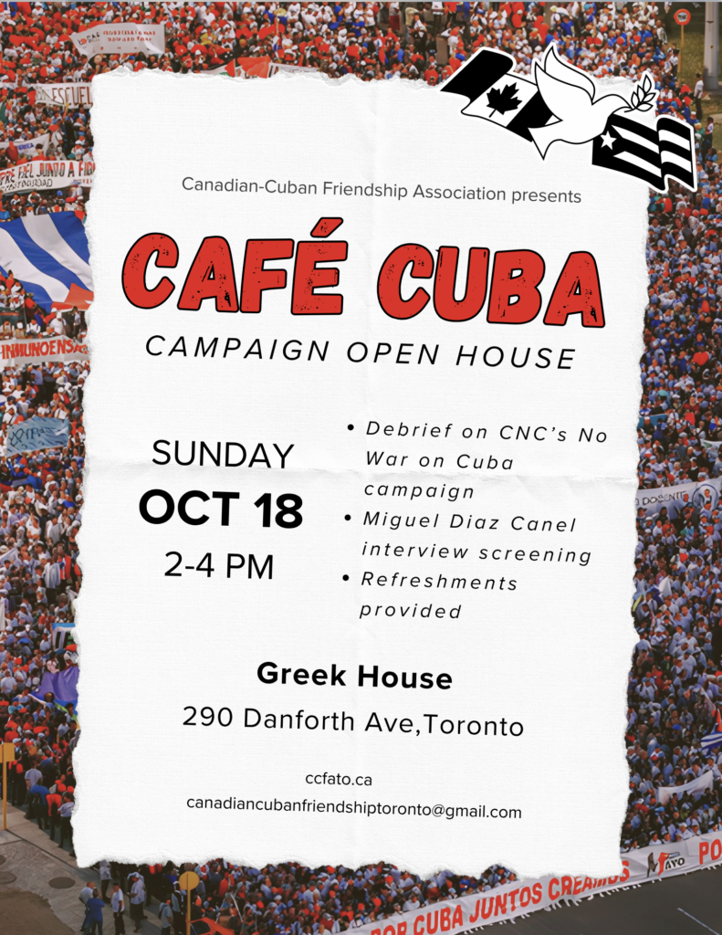 Cafe Cuba – October 18